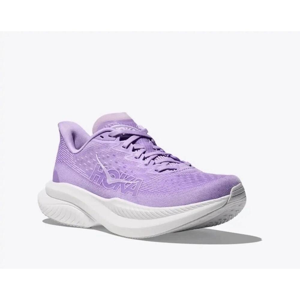 New Hoka Mach 6 Aster Flower Running Sneakers Women's Size 6